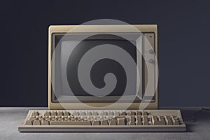 Vintage personal computer on a desktop