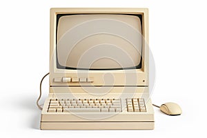 Vintage Personal Computer with Mouse