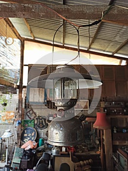 The vintage petromax lamp photo