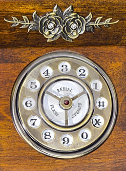 Vintage phone dial