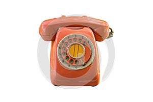 Vintage phone , isolated on white background