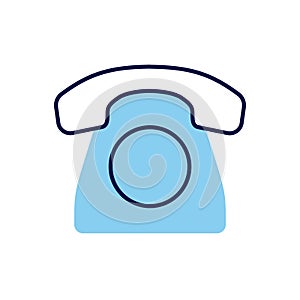 Vintage Phone related vector icon