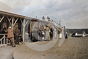 Vintage Photo 1901 Constitution Hill and Cable Railway Station