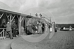 Vintage Photo 1901 Constitution Hill and Cable Railway Station,