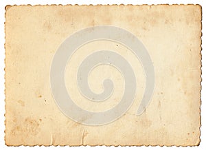 Vintage photo paper