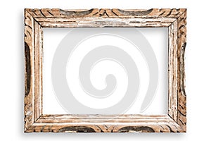 Vintage picture frame, clipping path.