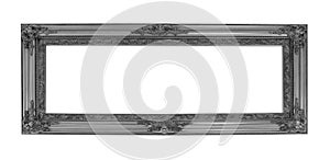 Vintage picture frame isolated on white