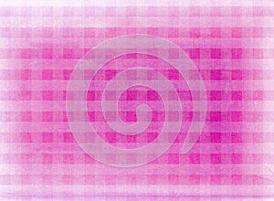 Vintage pink chequered fabric background