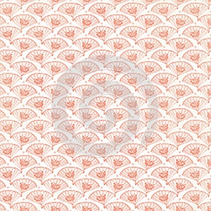 Vintage Pink Fan Background repeat wallpaper photo