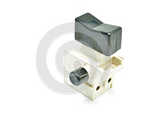 Vintage plastic black and white light switch