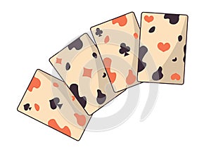 Vintage Playing Cards Vector Set