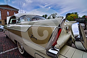 1956 Plymouth Fury at the Mount Carrol Mayfest Car show in Illinois May 29 2022