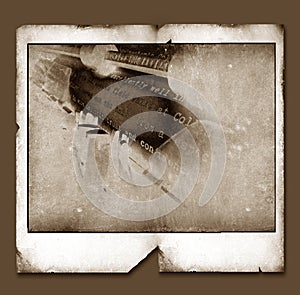 Vintage Polaroid frame