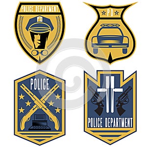 Vintage police law enforcement badges