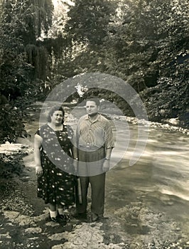 Vintage portrait couples in love