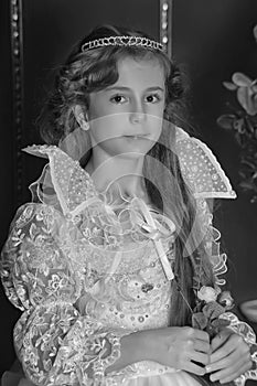 Vintage portrait of a young girl