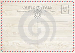 Vintage post card template. Vector illustration