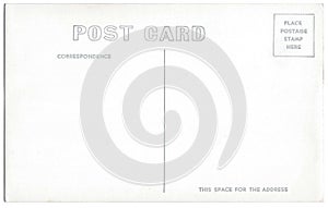 Vintage Postcard Back Artwork 1940s-1950s