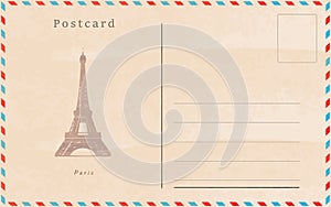 Vintage postcard. Vector design. Capitals of the world