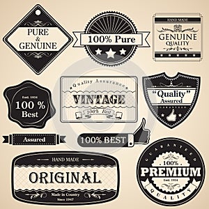 Vintage Premium Quality Label