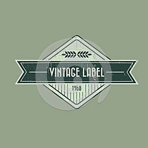 vintage product label design. Vector illustration decorative design