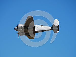 Vintage propeller airplane