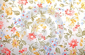 Vintage provance wallpaper with floral pattern