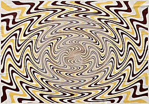 Vintage psychedelic vector art retro abstract texture with swirling lines effect