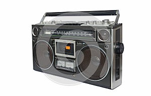 Vintage radio cassette recorder