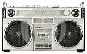 Vintage radio cassette recorder