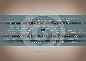 Vintage Radio Dial Background