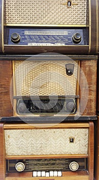 Vintage radio receivers, tuners