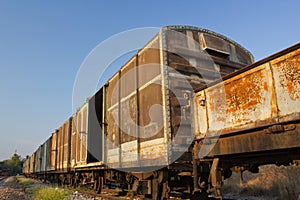 Vintage railroad container
