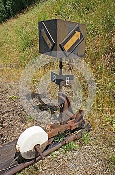 Vintage railroad switch
