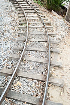Vintage railroad tracks