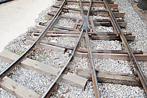 Vintage railroad tracks