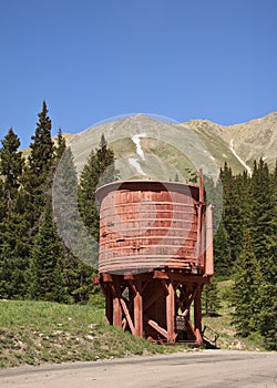 Vintage railroad water tower