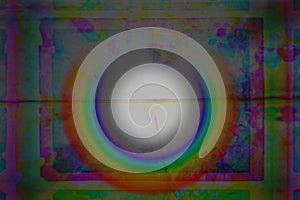 Vintage Rainbow Artwork Trippy Art Modern Dark