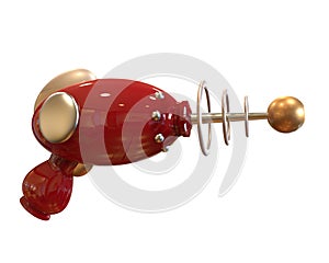 Vintage Ray Gun on white background with clipping path
