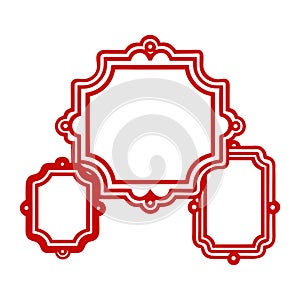 Vintage Rectangular Frame Vector Set â Elegant Ornamental Border Collection