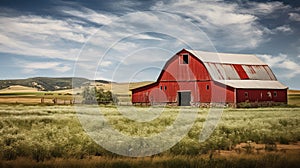 vintage red barn background