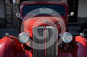 Vintage red car