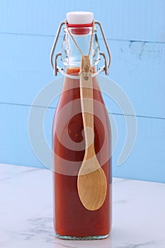 Vintage red hot sauce