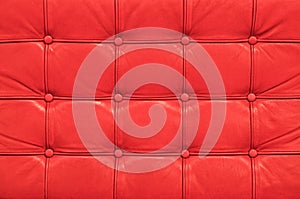 Vintage red leather sofa background