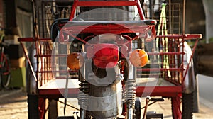 Vintage Red Tricycle - Motorbike