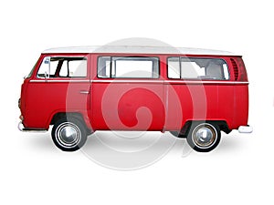 Vintage red van