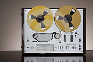 Vintage Reel-to-Reel stereo tape deck recorder