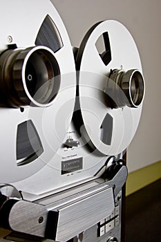 Vintage reel-to-reel tape recorder deck