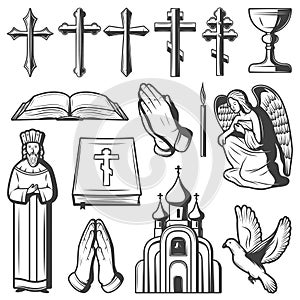 Vintage Religious Elements Collection