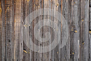 Vintage retro brown wood veritcal background in old weathered wooden plank